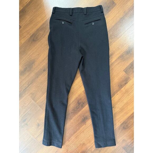 Dries Van Noten High Rise Skinny Wool Blend Dress Pants Black Career Sz40 (US 4) - Picture 2 of 8